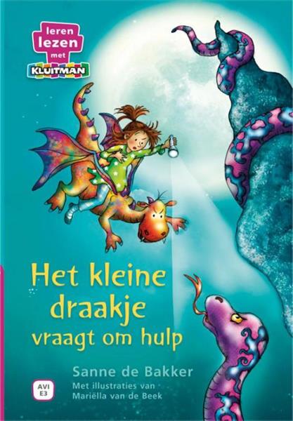 Grote foto het kleine draakje vraagt om hulp leren lezen met kluitman boeken jeugd 13 jaar en ouder