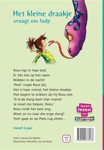 Grote foto het kleine draakje vraagt om hulp leren lezen met kluitman boeken jeugd 13 jaar en ouder