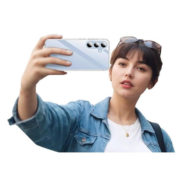Grote foto samsung galaxy a15 full body 360 hoesje transparant tpu silicone case pet screenprotector telecommunicatie mobieltjes