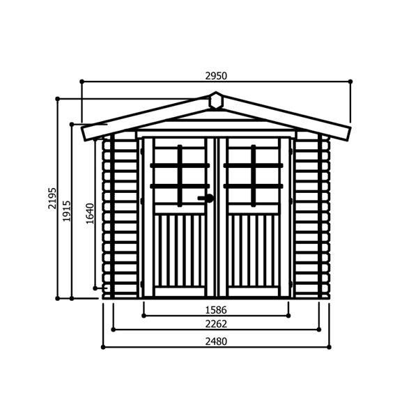 Grote foto nieuw tuinhuis gera s8760 tuin en terras tuinhuisjes en blokhutten
