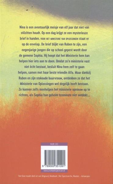 Grote foto het ministerie van oplossingen 1 boeken jeugd 13 jaar en ouder