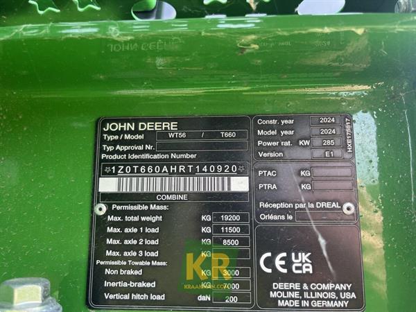 Grote foto john deere t660 156948 agrarisch maaidorsers