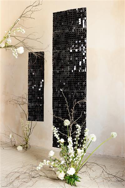 Grote foto sequin backdrop panel square shape black 30x30 cm verzamelen overige verzamelingen