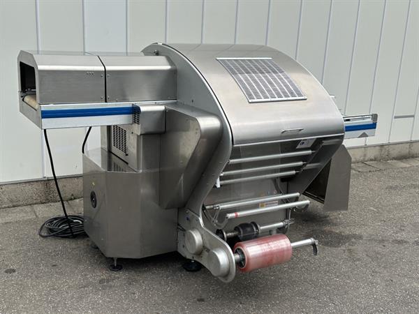 Grote foto waldyssa fabri automac 75 b strechfolie verpakkingsmachine roestvrij staal agrarisch tuinbouw