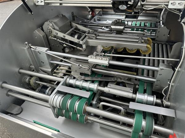 Grote foto waldyssa fabri automac 75 b strechfolie verpakkingsmachine roestvrij staal agrarisch tuinbouw