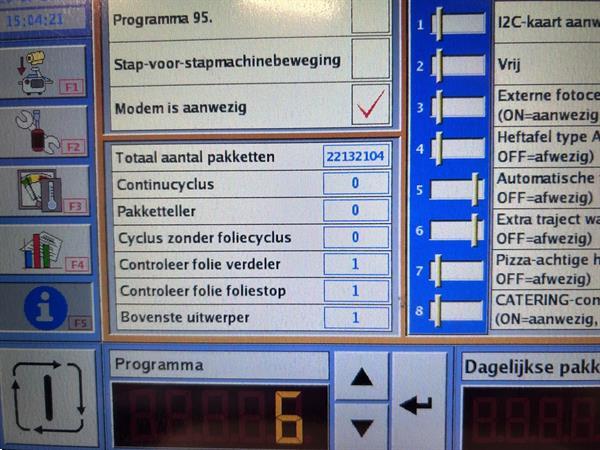 Grote foto waldyssa fabri automac 75 b strechfolie verpakkingsmachine roestvrij staal agrarisch tuinbouw