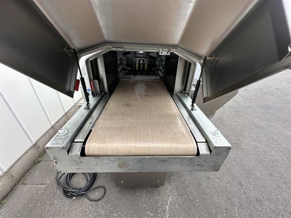 Grote foto waldyssa fabri automac 75 b strechfolie verpakkingsmachine roestvrij staal agrarisch tuinbouw