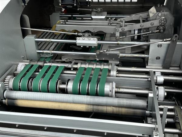 Grote foto waldyssa fabri automac 75 b strechfolie verpakkingsmachine roestvrij staal agrarisch tuinbouw