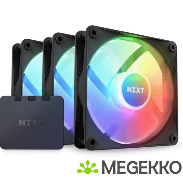 Grote foto nzxt f120 core 120mm rgb fan triple black computers en software overige computers en software