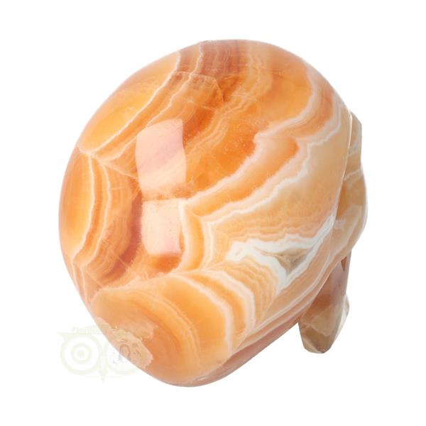 Grote foto oranje calciet schedel 1043 gram verzamelen overige verzamelingen
