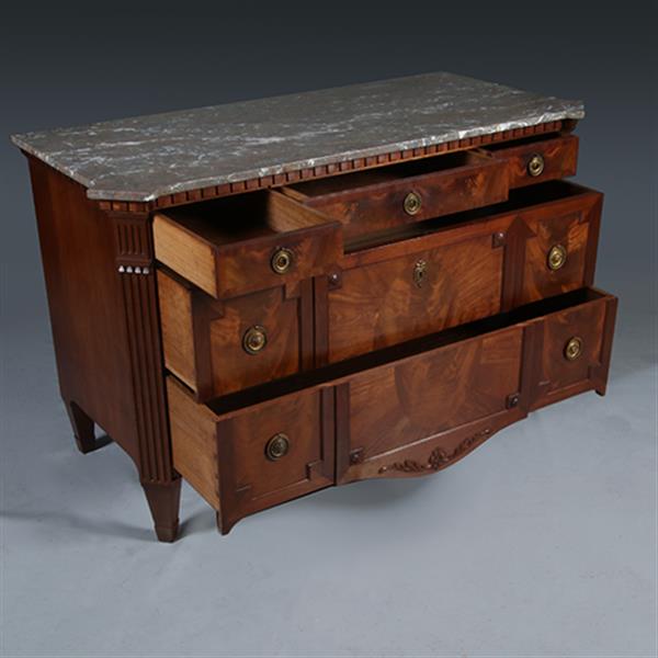 Grote foto grote hollandse commode ca 1850 louis seize stijl gerestaureerd no.291305 antiek en kunst stoelen en banken