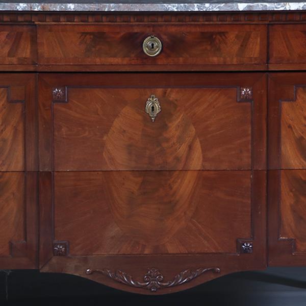 Grote foto grote hollandse commode ca 1850 louis seize stijl gerestaureerd no.291305 antiek en kunst stoelen en banken