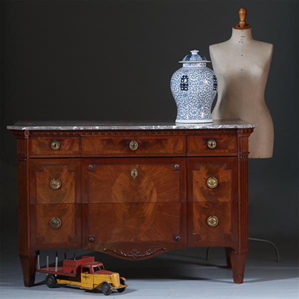 Grote foto grote hollandse commode ca 1850 louis seize stijl gerestaureerd no.291305 antiek en kunst stoelen en banken