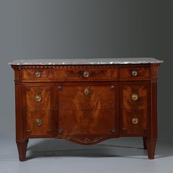 Grote foto grote hollandse commode ca 1850 louis seize stijl gerestaureerd no.291305 antiek en kunst stoelen en banken