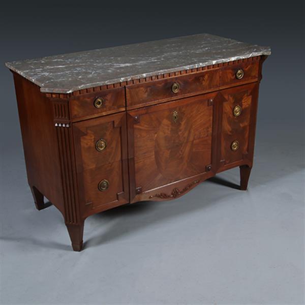 Grote foto grote hollandse commode ca 1850 louis seize stijl gerestaureerd no.291305 antiek en kunst stoelen en banken
