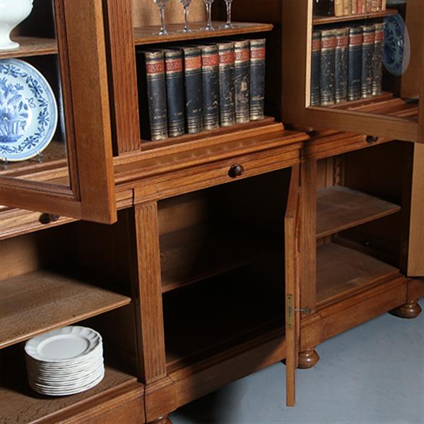 Grote foto hollandse zesdeurs bibliotheekkast pander en zn ca 1900 no.300705 antiek en kunst stoelen en banken