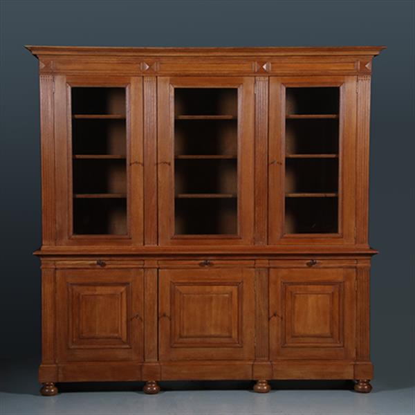 Grote foto hollandse zesdeurs bibliotheekkast pander en zn ca 1900 no.300705 antiek en kunst stoelen en banken