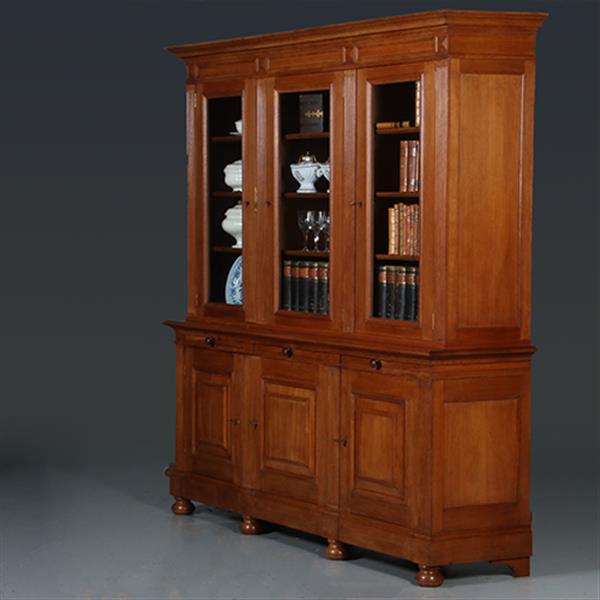 Grote foto hollandse zesdeurs bibliotheekkast pander en zn ca 1900 no.300705 antiek en kunst stoelen en banken