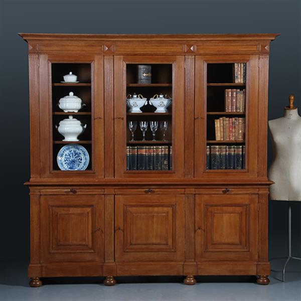 Grote foto hollandse zesdeurs bibliotheekkast pander en zn ca 1900 no.300705 antiek en kunst stoelen en banken