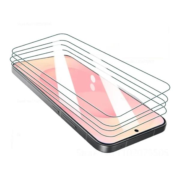 Grote foto 4 pack samsung galaxy s24 screen protector 9h film gehard glas telecommunicatie mobieltjes