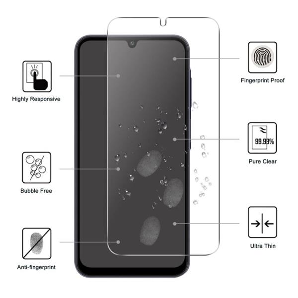 Grote foto 4 pack samsung galaxy s24 screen protector 9h film gehard glas telecommunicatie mobieltjes