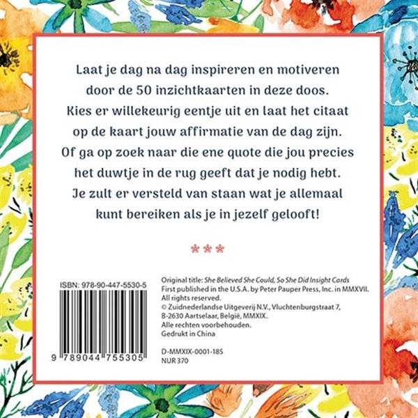 Grote foto geloof in jezelf inzichtkaarten boeken overige boeken