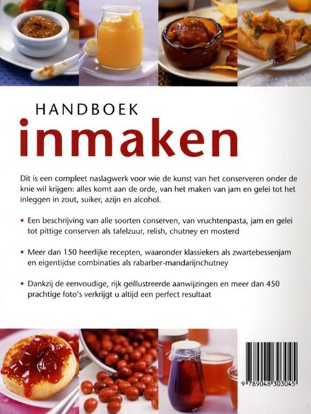 Grote foto handboek inmaken boeken kookboeken