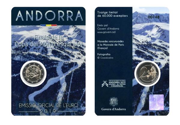 Grote foto andorra 2 euro 2019 wereldbekerfinales alpineski n verzamelen munten overige