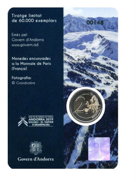 Grote foto andorra 2 euro 2019 wereldbekerfinales alpineski n verzamelen munten overige