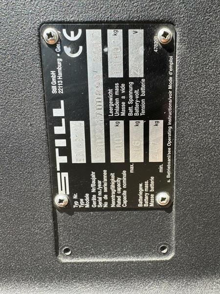 Grote foto vs 22233 elektrische triplex stapelaar still 5390mm freelift doe het zelf en verbouw hefwerktuigen