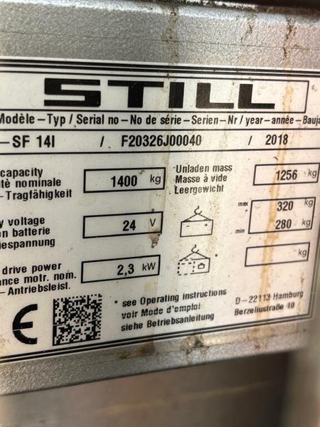Grote foto vs 22243 elektrische stapelaar still 5316mm bj2018 initiele lift doe het zelf en verbouw hefwerktuigen