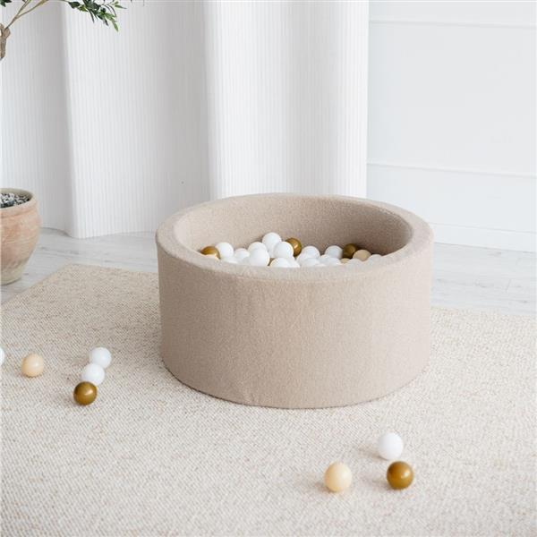 Grote foto ballenbad boucle 90x40cm beige excl ballen kinderen en baby overige