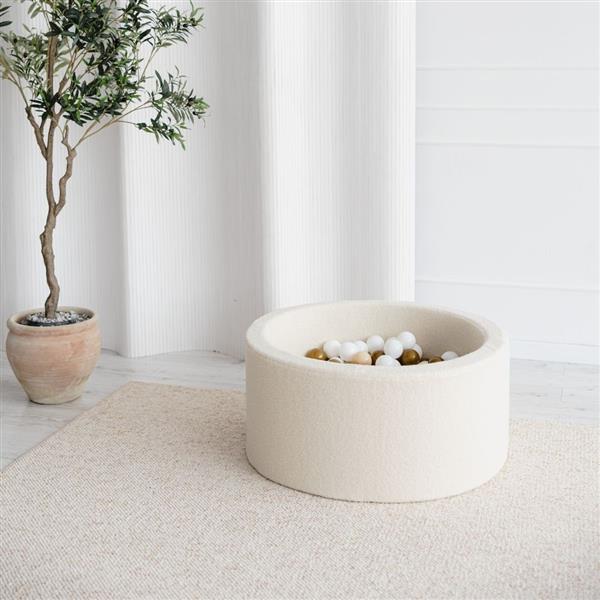 Grote foto ballenbad boucle 90x40cm creme excl ballen kinderen en baby overige