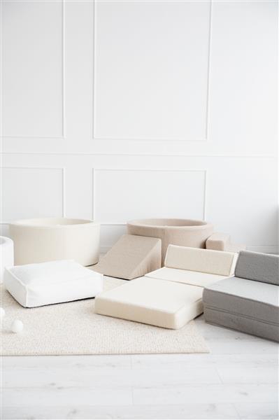 Grote foto ballenbad boucle 90x40cm creme excl ballen kinderen en baby overige