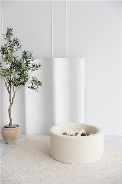 Grote foto ballenbad boucle 90x40cm creme excl ballen kinderen en baby overige