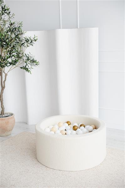 Grote foto ballenbad boucle 90x40cm creme excl ballen kinderen en baby overige