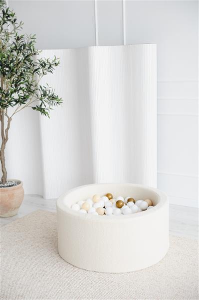Grote foto ballenbad boucle 90x40cm creme excl ballen kinderen en baby overige