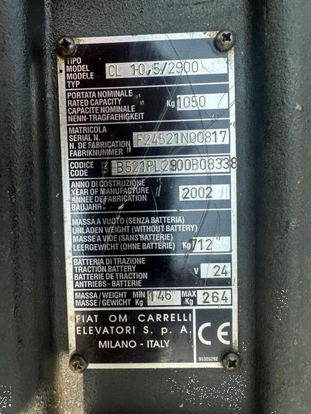 Grote foto vs 22230 elektrische stapelaar 1050kg 2985mm doe het zelf en verbouw hefwerktuigen