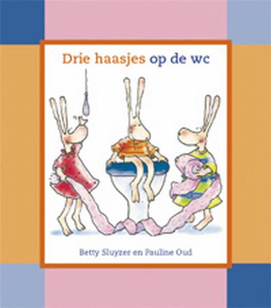 Grote foto drie haasjes op de wc een kimio peuterboekje boeken jeugd 13 jaar en ouder