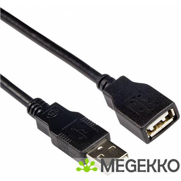 Grote foto act usb 2.0 a male usb a female zwart 3 00 m computers en software overige computers en software