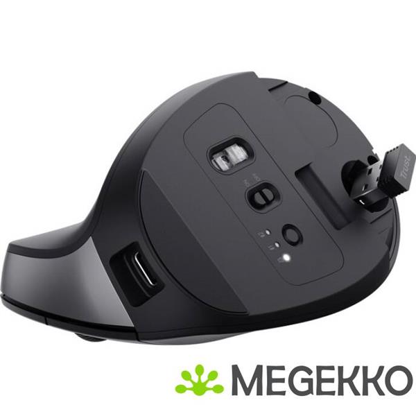 Grote foto trust bayo draadloze ergonomische muis zwart computers en software overige computers en software