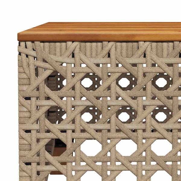 Grote foto vidaxl 5 delige loungeset met kussens poly rattan beige tuin en terras tuinmeubelen