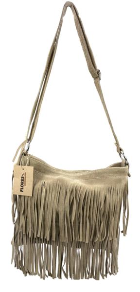 Grote foto back to the sixties suede franje tas beige sieraden tassen en uiterlijk schoudertassen