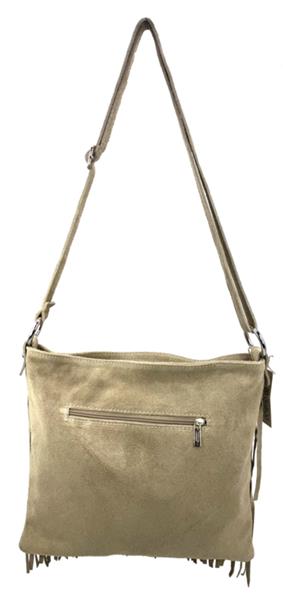 Grote foto back to the sixties suede franje tas beige sieraden tassen en uiterlijk schoudertassen