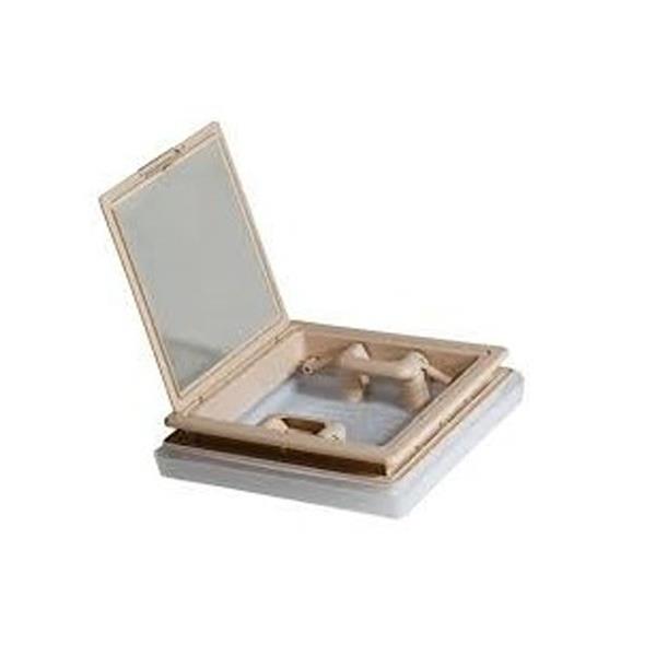 Grote foto mpk dakluik 28x28 beige kader caravans en kamperen caravan accessoires