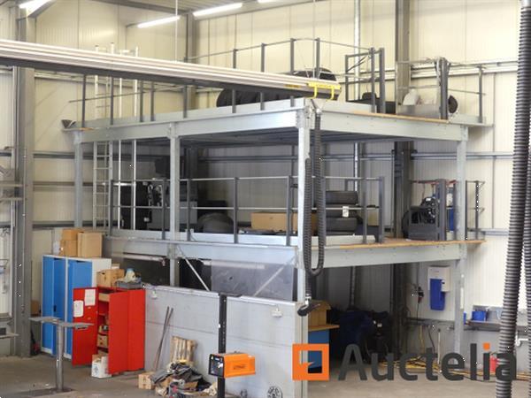 Grote foto manorga mezzanine opslagplatform met 2 verdiepingen doe het zelf en verbouw hefwerktuigen