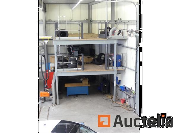 Grote foto manorga mezzanine opslagplatform met 2 verdiepingen doe het zelf en verbouw hefwerktuigen