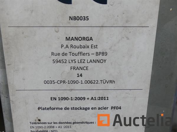 Grote foto manorga mezzanine opslagplatform met 2 verdiepingen doe het zelf en verbouw hefwerktuigen