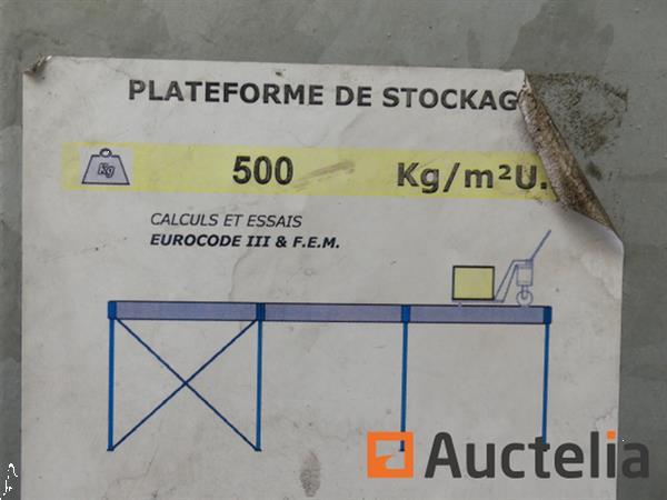 Grote foto manorga mezzanine opslagplatform met 2 verdiepingen doe het zelf en verbouw hefwerktuigen