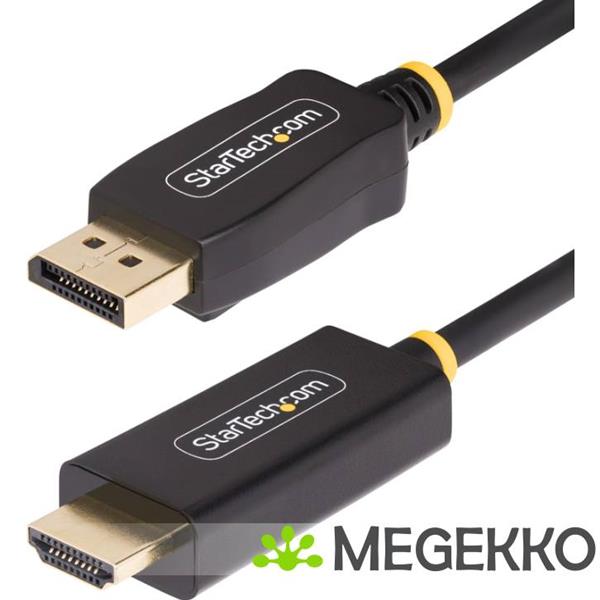 Grote foto startech.com 1m displayport naar hdmi adapter kabel 4k 60hz met hdr dp naar hdmi 2.0b actieve vid computers en software overige computers en software